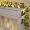 6FT Eucalyptus Garland with Timer – Artificial Prelit Christmas Greenery for Mantle, Fireplace, Table, Outdoor & Holiday Decor (Green)